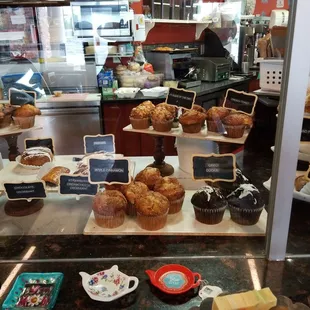 Muffins and more pastries.  You will love the the coffee and specialty drinks as well.