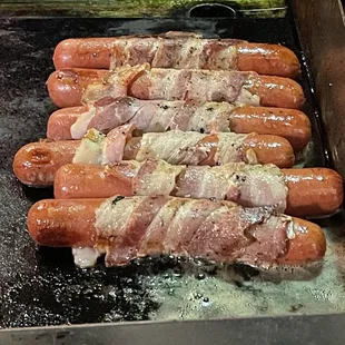 Best Bacon Wrapped Hot Dogs and Best Tacos