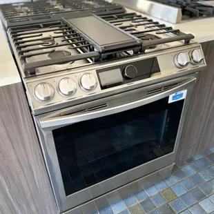 Samsung Slide in Gas Range in Stainless Steel