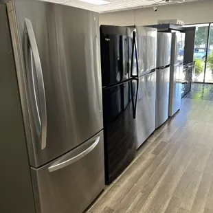 LG, Whirlpool, Samsung and Frigidaire Refrigerators.