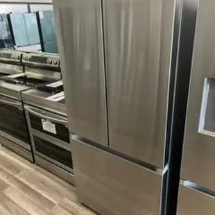 Samsung 18 cu. ft. French Door Refrigerator in Stainless Steel.