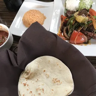 Fajitas de Came o Pollo