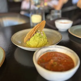 Guacamole and salsa