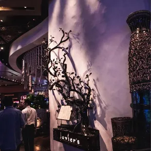 Front of restaurant (located on casino floor)