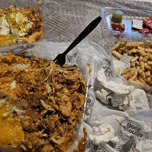 Two taco plate, 2 enchiladas,fries