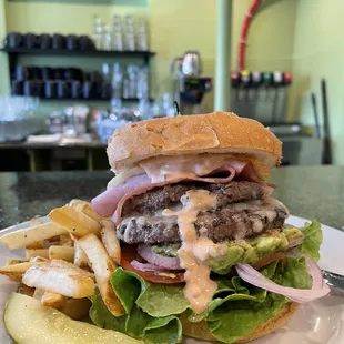 I forgot the name of the burger, but YUMMM