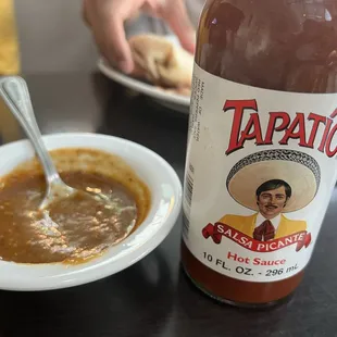 House Diablo hot sauce + Tapatio
