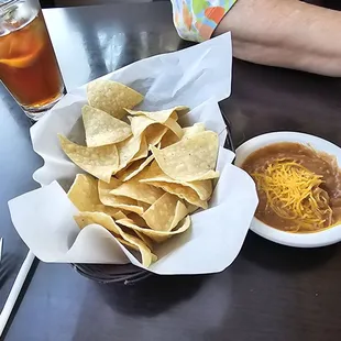 tortilla and chips