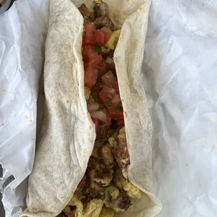 Chico breakfast burrito