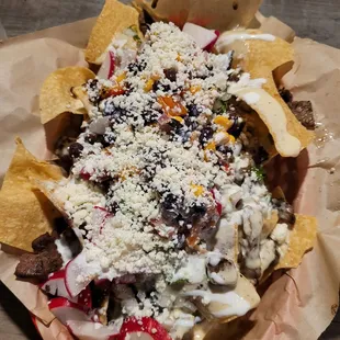 Steak nachos