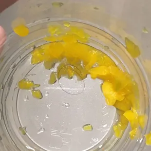 The hair that was at the button of my cup.