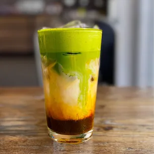 Delicious matcha with chana mushroom. Sweet, keto, healthy, and vv delicious.