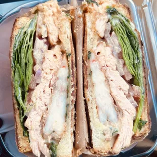 Grilled Salmon and Shrimp Panini