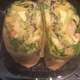 Sweet Kale Shrimp Wrap