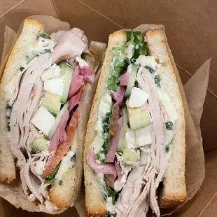 california garden turkey sandwich
