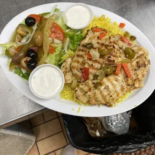 #25 Grilled Chicken Breast with hot peppers