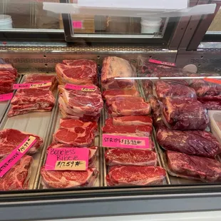 Some of the meats available