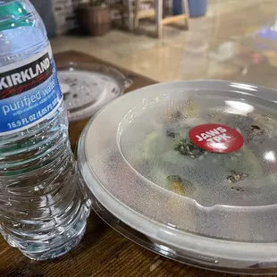 Bulgogi Rice Bowl with water