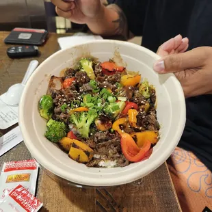 Bulgogi rice bowl