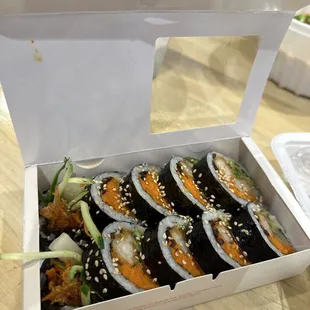 fried shrimp kimbap