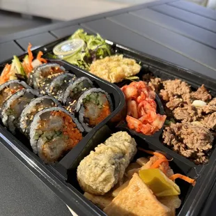 Gimbap Bento BOX (Fried Shrimp Gimbap)