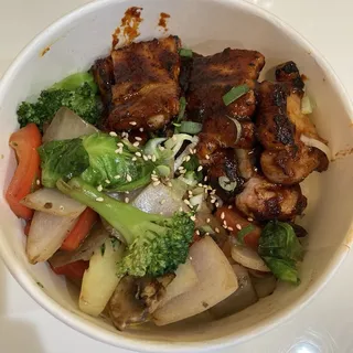 Spicy Pork Belly BBQ Rice Bowl ( )