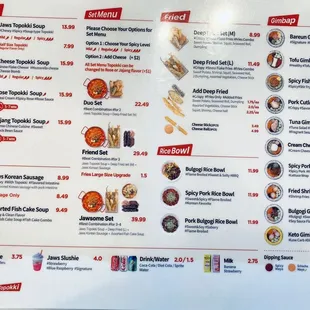 Menu 10/24