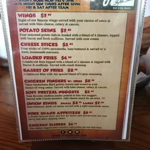 Happy hour specials