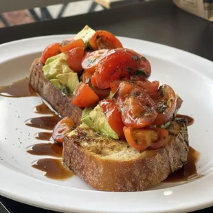 Bruschetta Avocado Tartine
