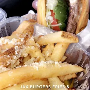 Avocado Swiss Burger - 1/4 lb. Patty Garlic parmesan fries - Small