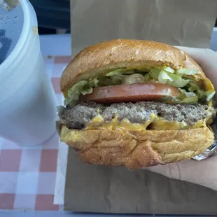 Fantastic 1/3 lb Jax Burger togo !!!