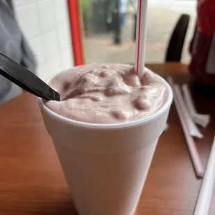 Strawberry shake.