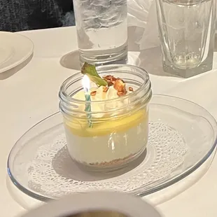 Birthday Lemon curd trifle