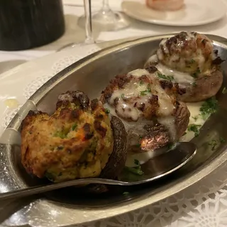 Crab-Stuffed Mushroom Caps