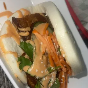 Pork belly bun