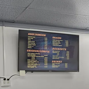 Menu 2024 prices