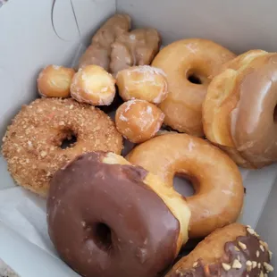 a box of assorted donuts