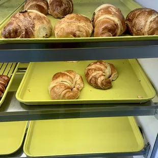 Plain croissant, ham and cheese croissant, and jalapeño ham &amp; cheese croissant