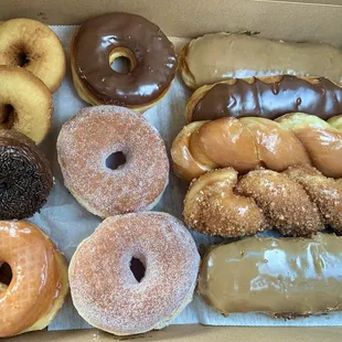 Assorted dozen donut box