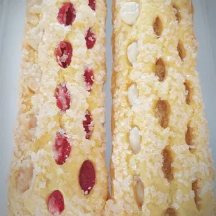 a close up of a pastry