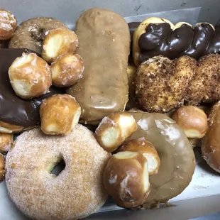 dozen of donuts with a dozen of donut holes for my coworkers ;)