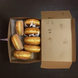 a box full of doughnuts
