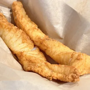 Side of codfish. Flaky and even better with their homemade tartar sauce @ Jax Fish Fry.