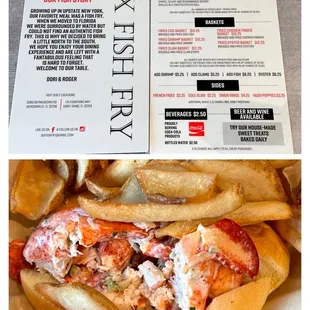 Our favorite always... Lobster Roll basket. So good, I had to get one for later. Thank you Dori @ #JaxFishFry-St. John&apos;s