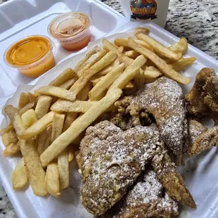 fish and chips, food