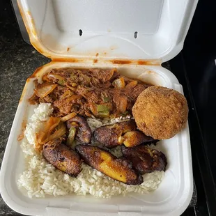 a container of food