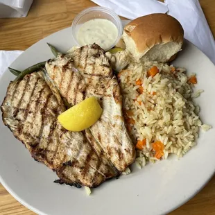 Grilled Rainbow Trout Platter