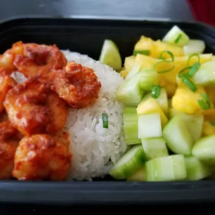 Spicy Shrimp with Asian Salad