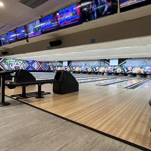 It was empty and we couldn't even get a lane!