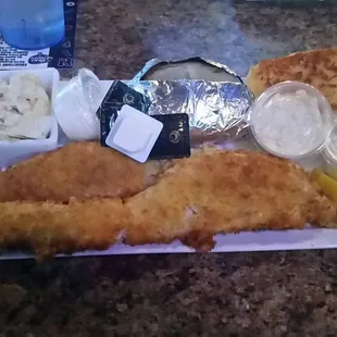 Walleye dinner